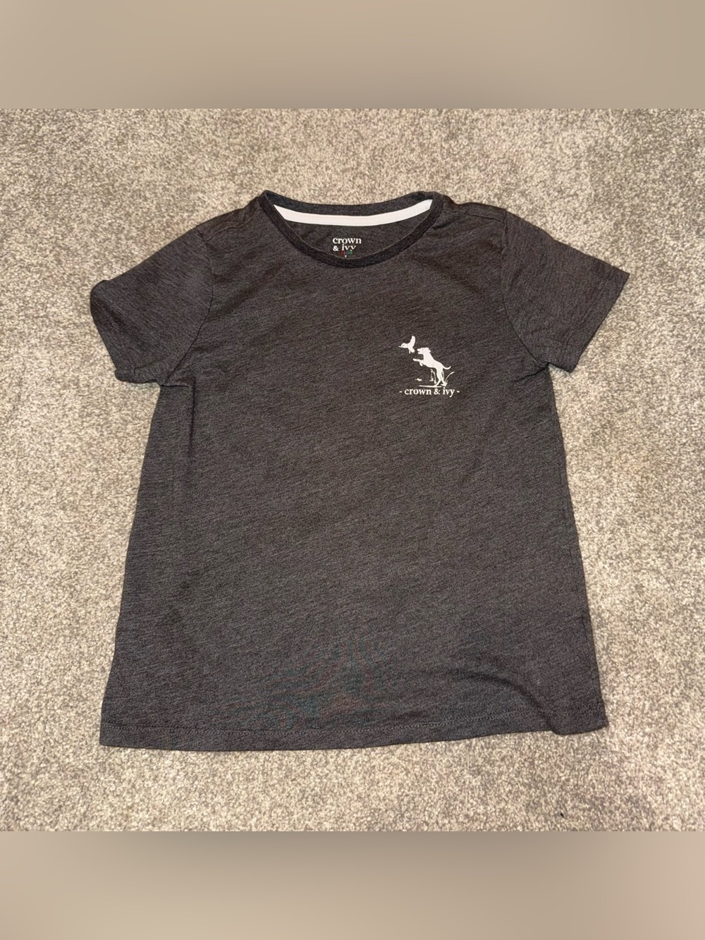 Crown & Ivy Kids/Boys Size 7 Graphic T-Shirt Hunting Dogs
